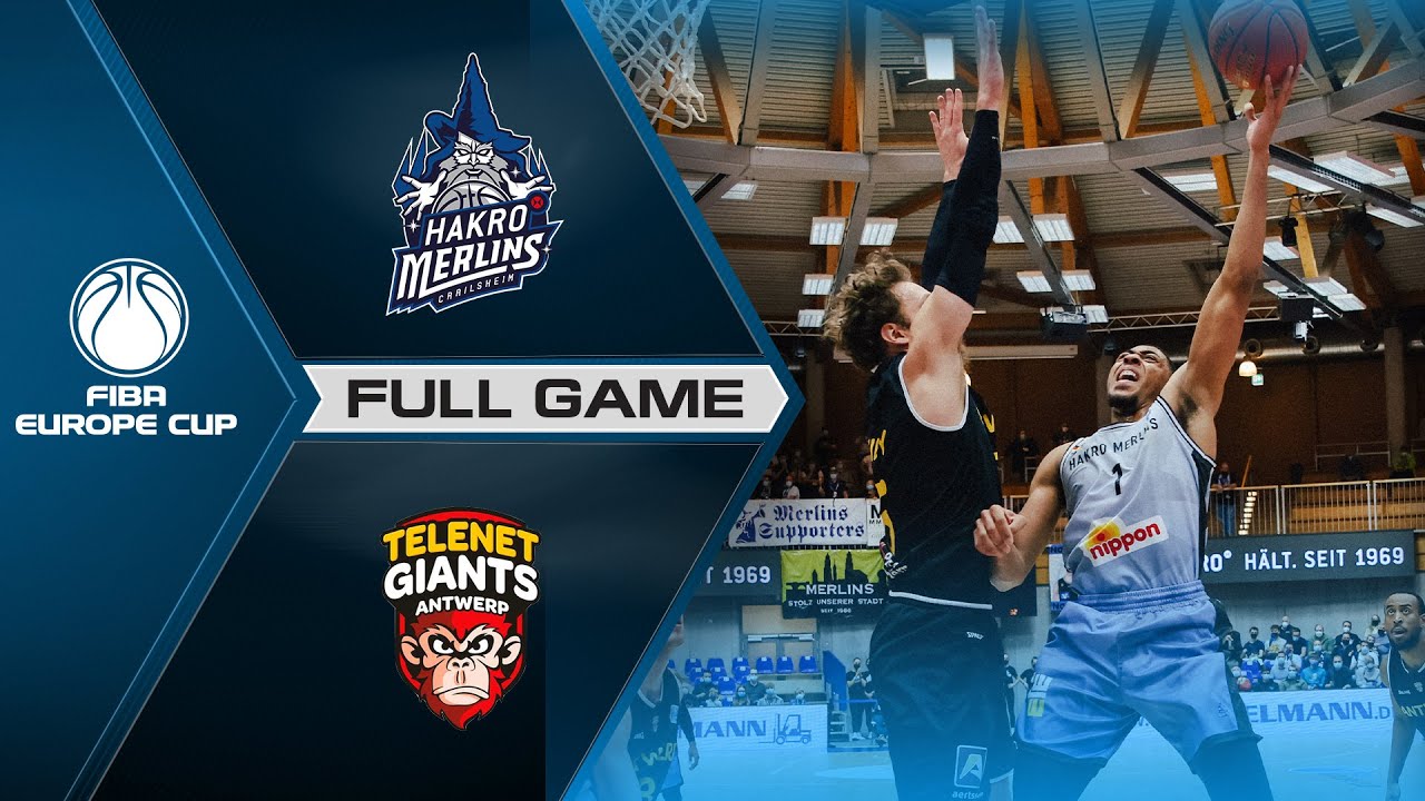 HAKRO Merlins Crailsheim v Telenet Giants Antwerp | Full Game - FIBA Europe Cup 2021-22