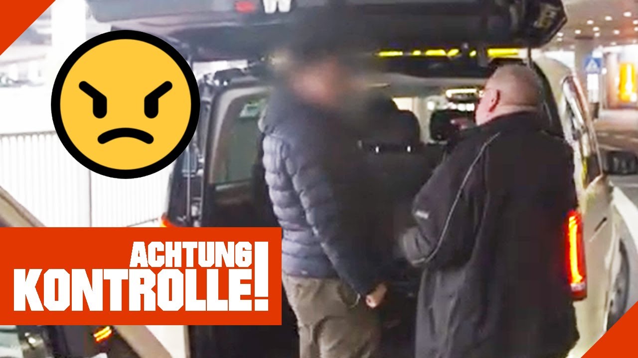 Ungemütlicher Taxifahrer! Droht ein Flughafenverbot? |2/2| Kabel Eins | Achtung Kontrolle