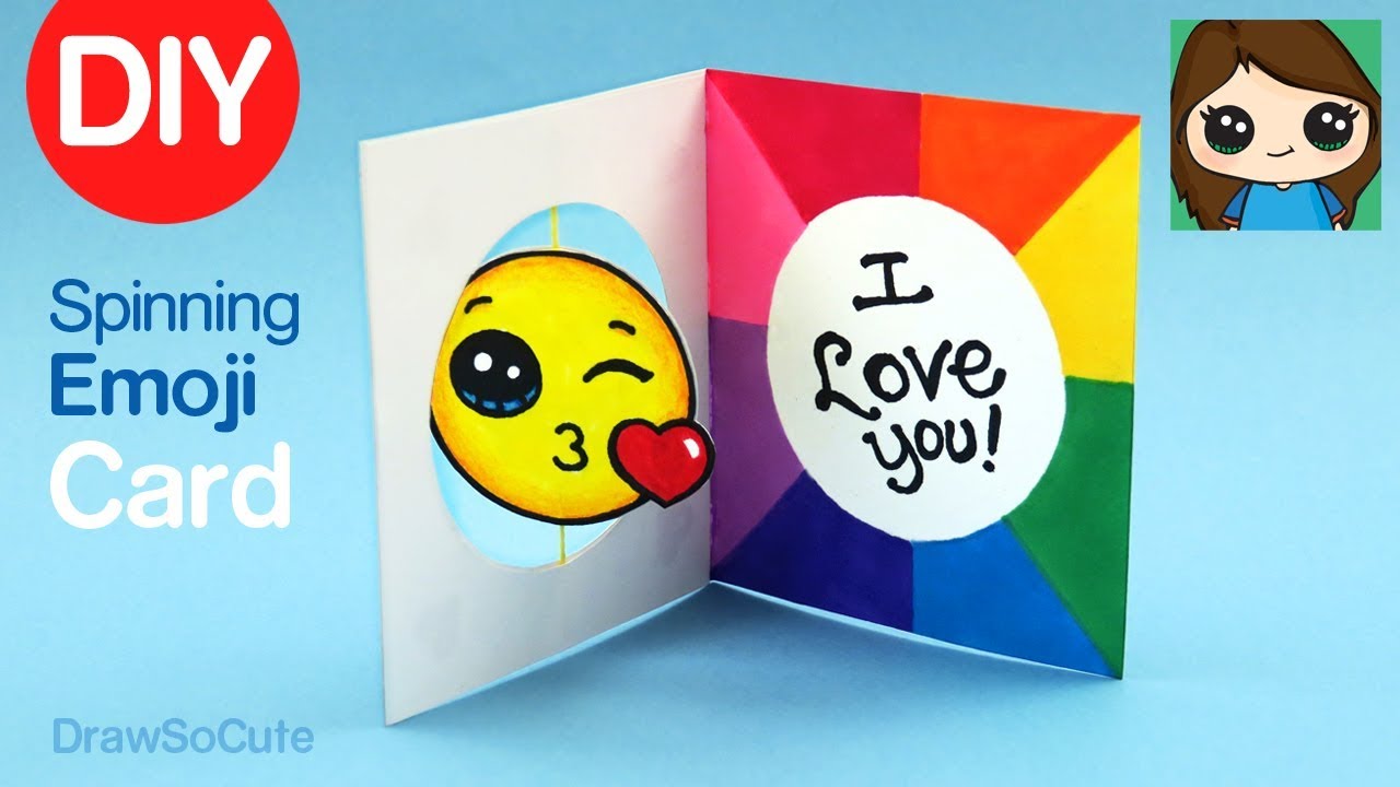 How to Make a Spinning Emoji Card | Fun Paper DIY
