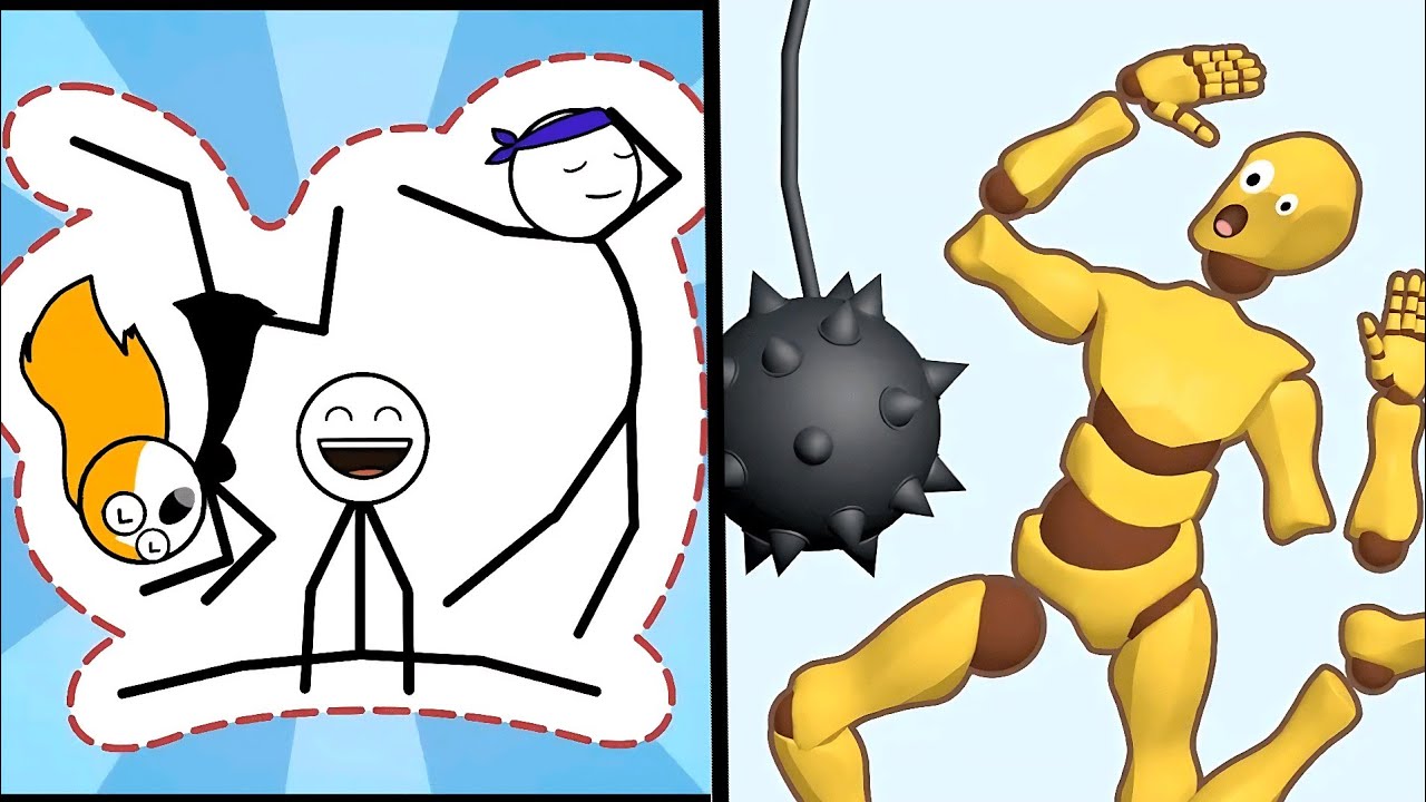 RAGDOLL BREAK - SPOOKY RAGDOLL vs POSE MASTER - All Levels Gameplay - Android GAMES,Part#674.