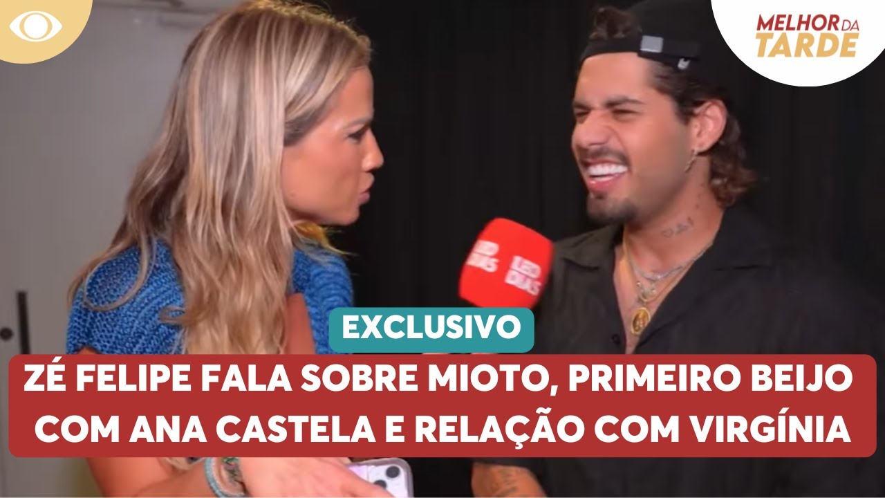 Zé Felipe fala sobre Gustavo Mioto, primeiro beijo com Ana Castela e relação com Virgínia