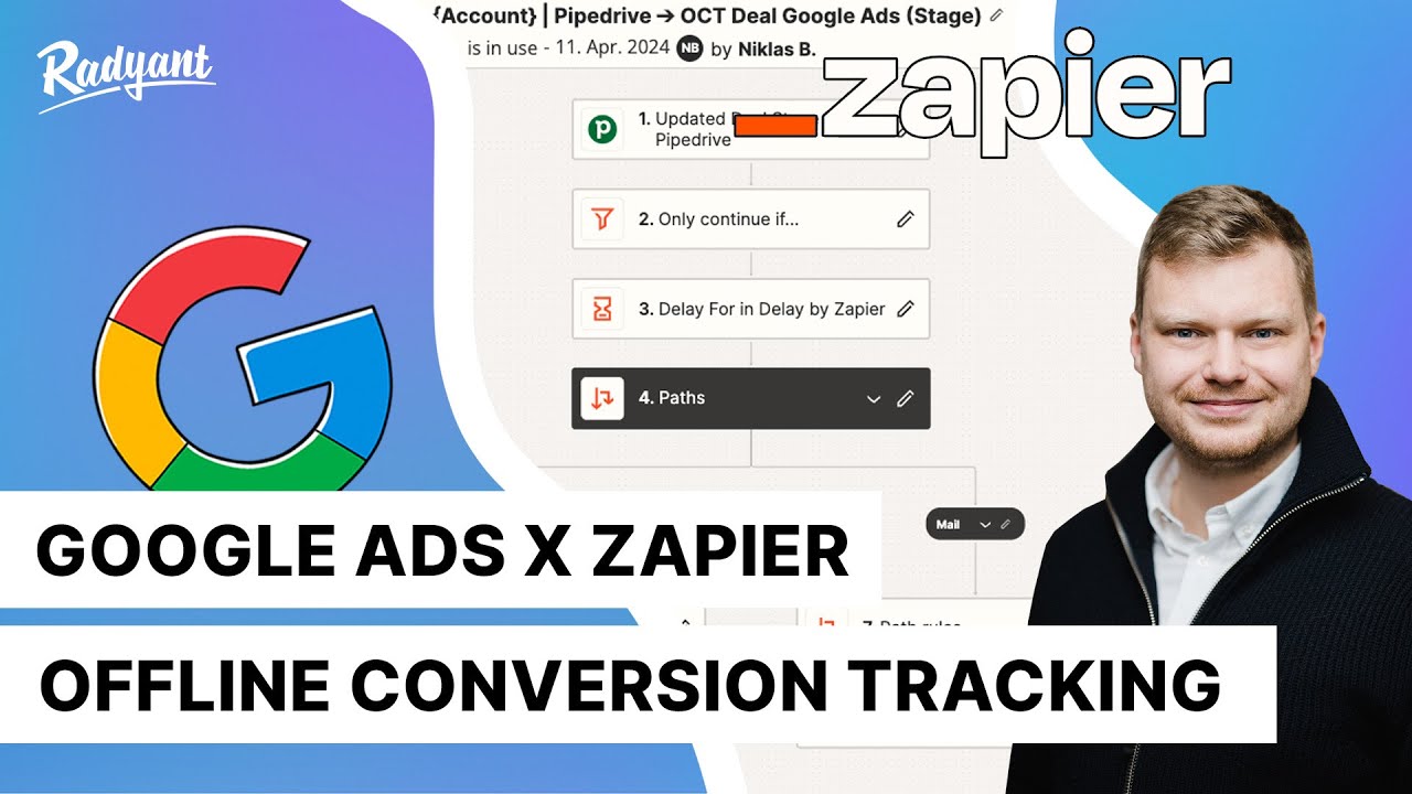 Tutorial | Google Ads Offline Conversion Tracking w/ Zapier | Google Ads Conversion Tracking