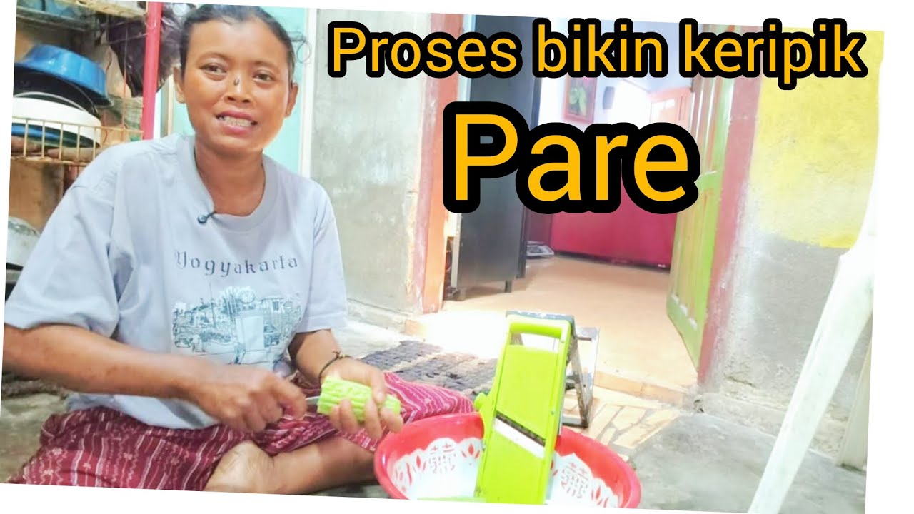PROSES BIKIN KERIPIK PARE‼️