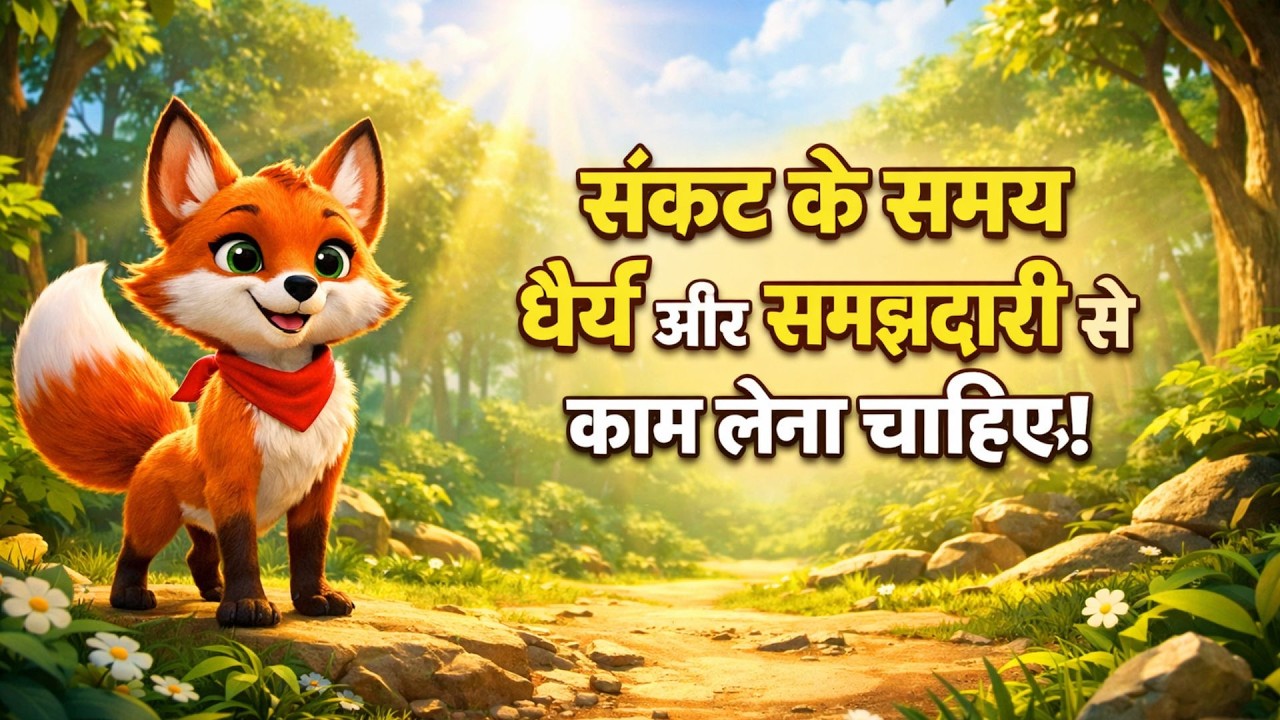 🦊 बोलती गुफा | चतुर लोमड़ी और मूर्ख शेर की कहानी | Hindi Moral Story for Kids | Kahani Junction Kids