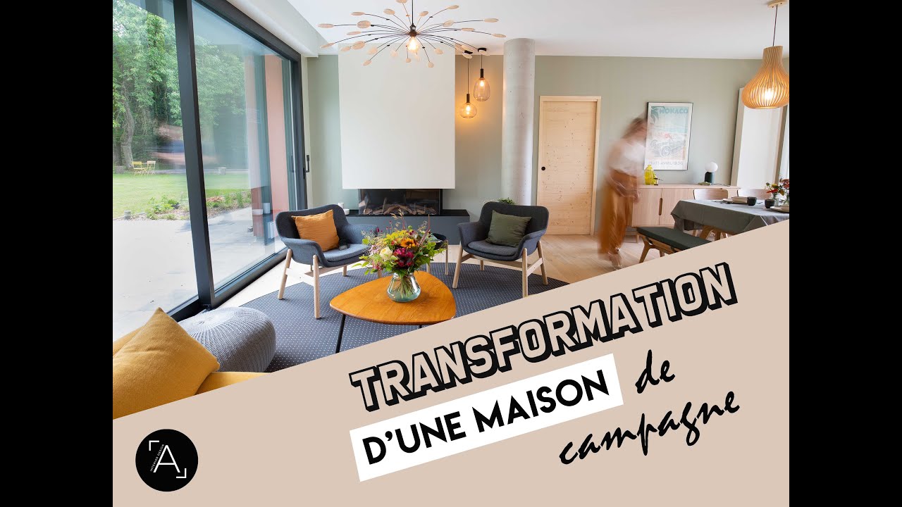 L'ART DU PLAN : Rénovation spectaculaire d'une maison de campagne