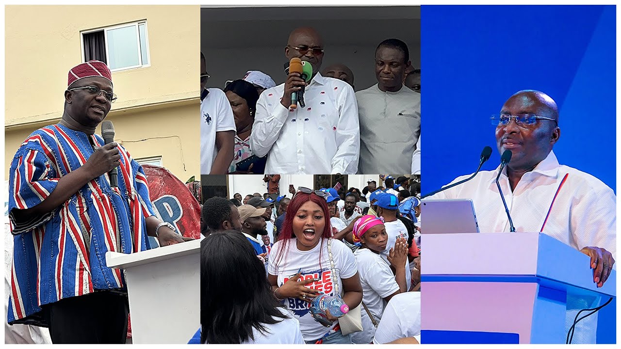 Massive Crowd Tension Kennedy Agyapong & Dr Bawumia as Bryan Acheampong Submits Nomination Forms 