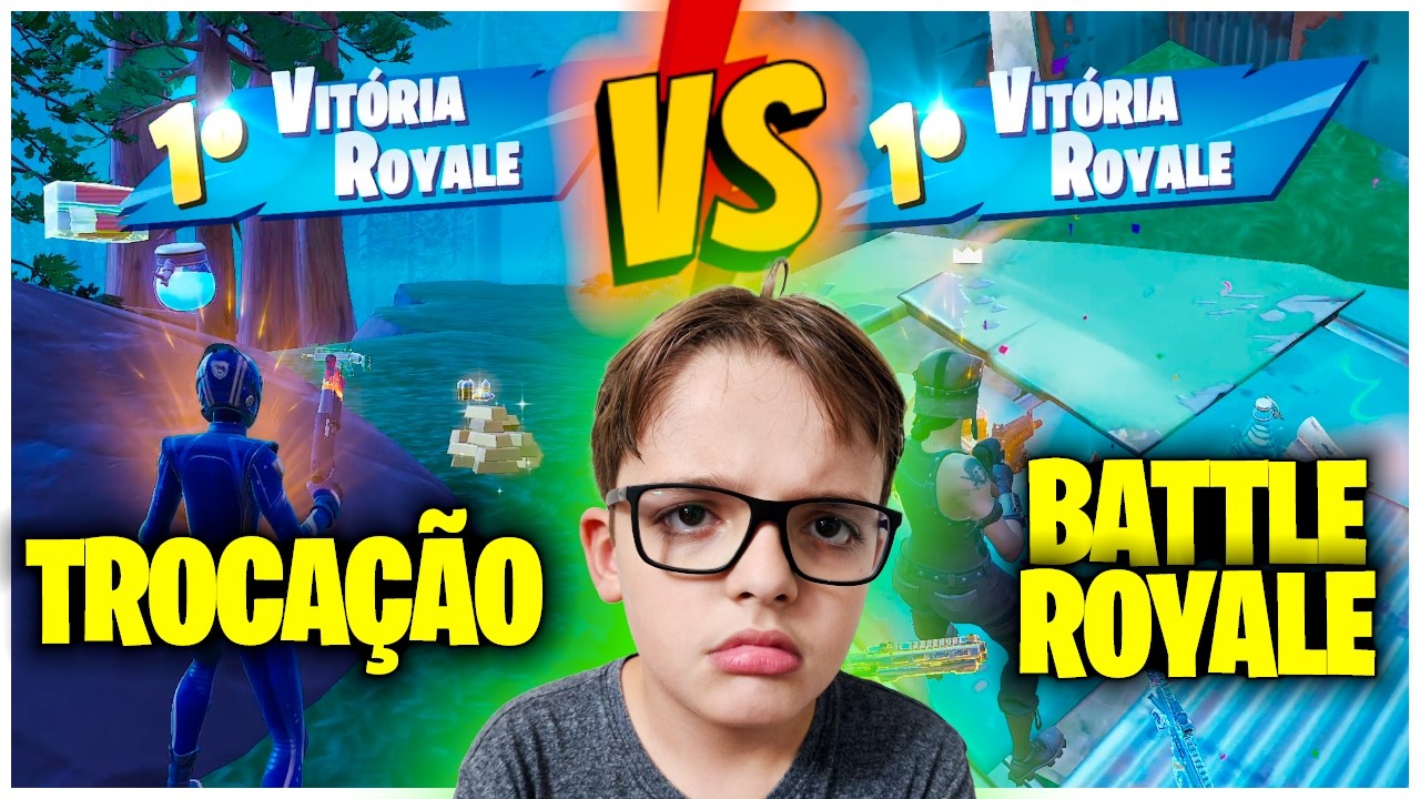 TROCAÇÃO OU COM CONSTRUÇÃO NO FORTNITE? QUAL ME SAÍ MELHOR?