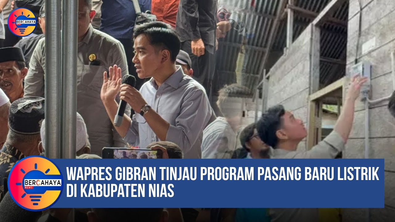 Wapres Gibran Tinjau Program Pasang Baru Listrik di Kabupaten Nias