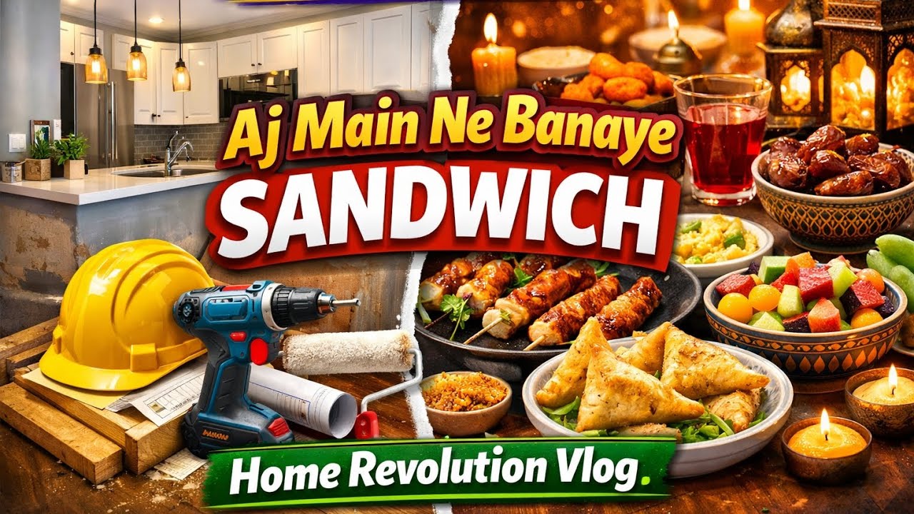 Aj Main Ne Banaye Tasty Sandwich | Iftar Ki Tayari + Home Revolution | Ramadan Vlog 10