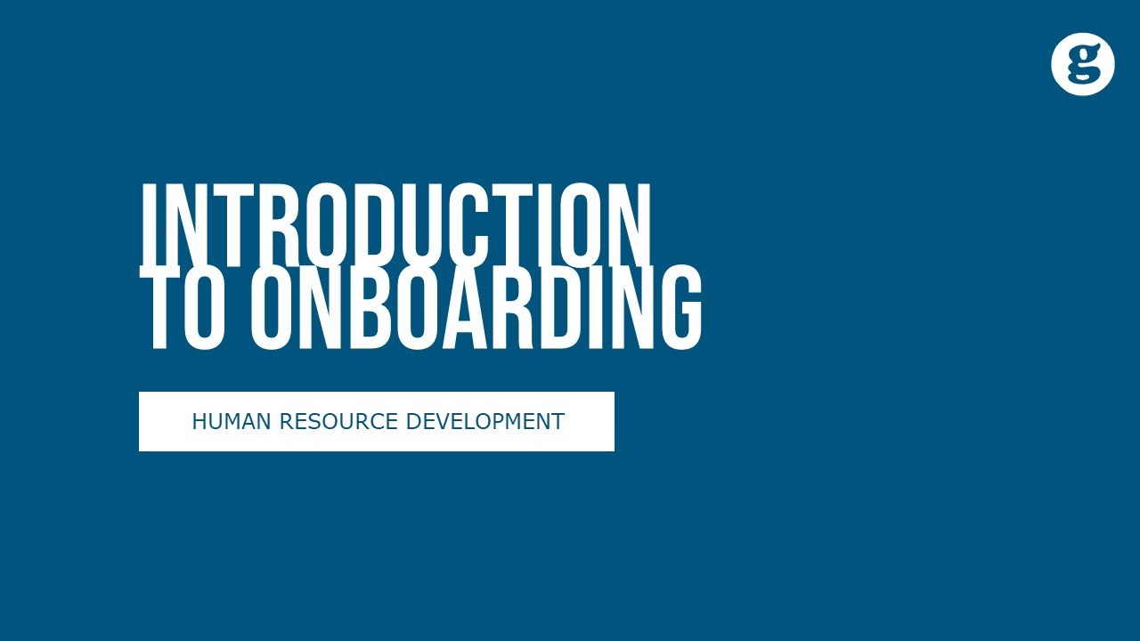 Introduction to Onboarding