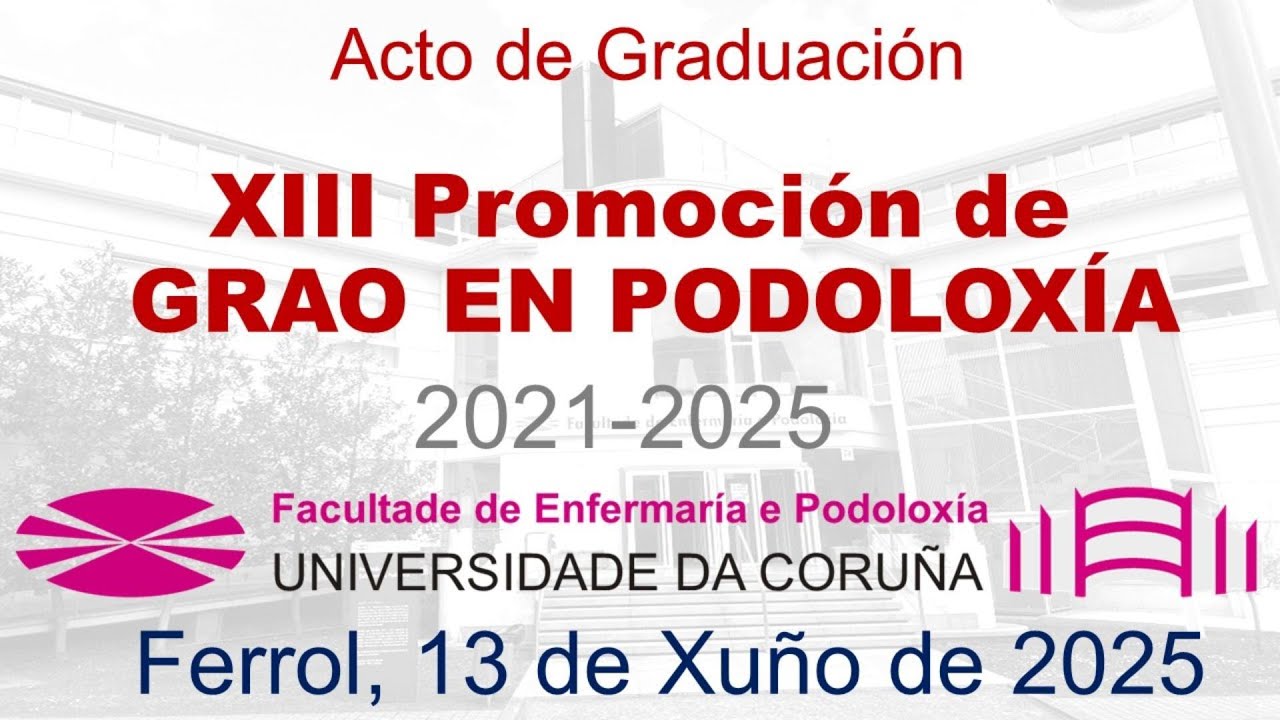 Graduación XIII promoción de Grado en Podología (2021-2025)