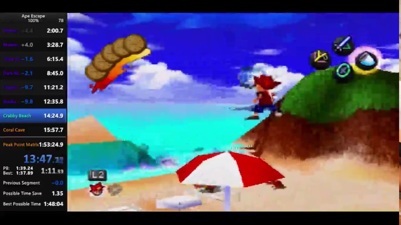 Ape Escape 100% Speedrun in 1:52:48 [WR]