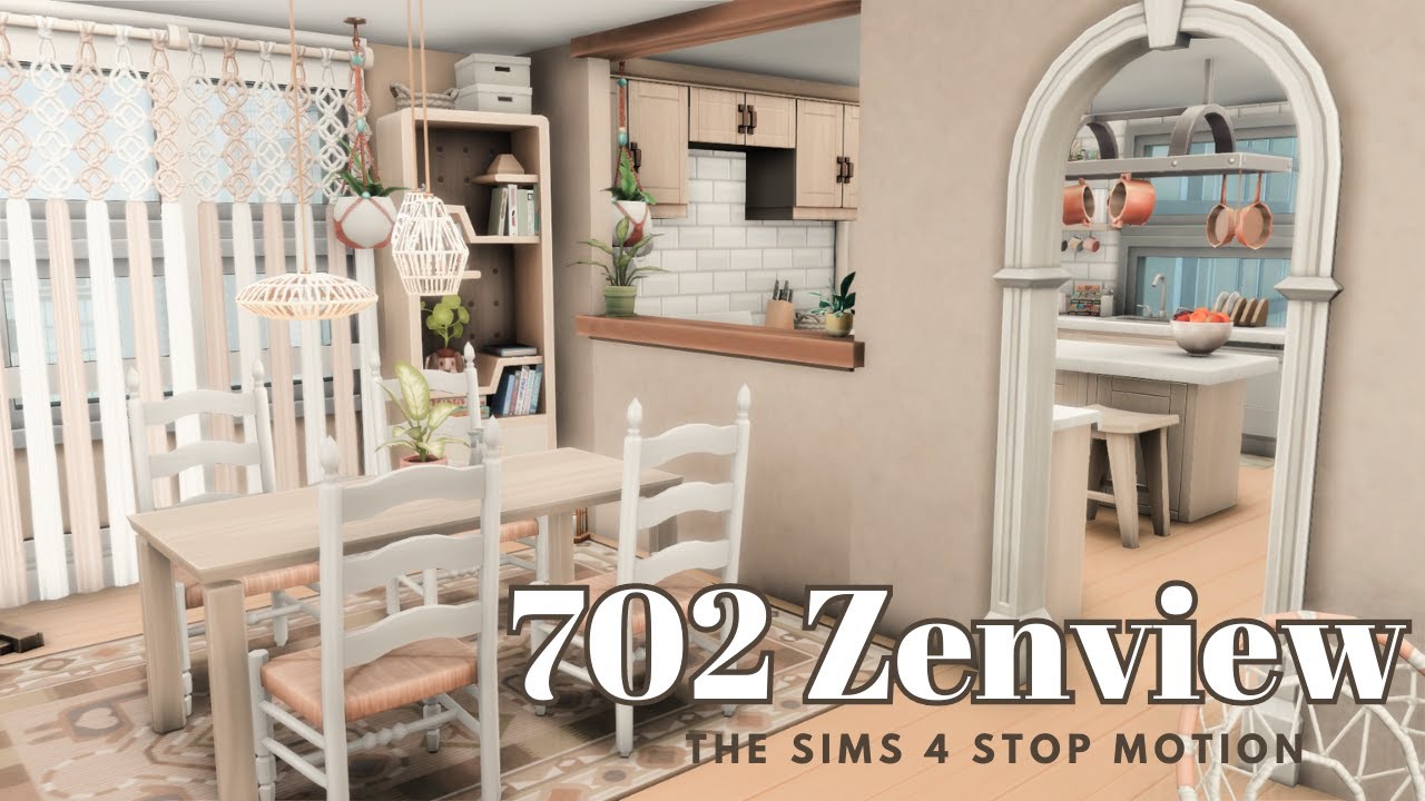 Boho Dream Apartment | 702 Zenview San Myshuno | The Sims 4 Stop Motion | No CC