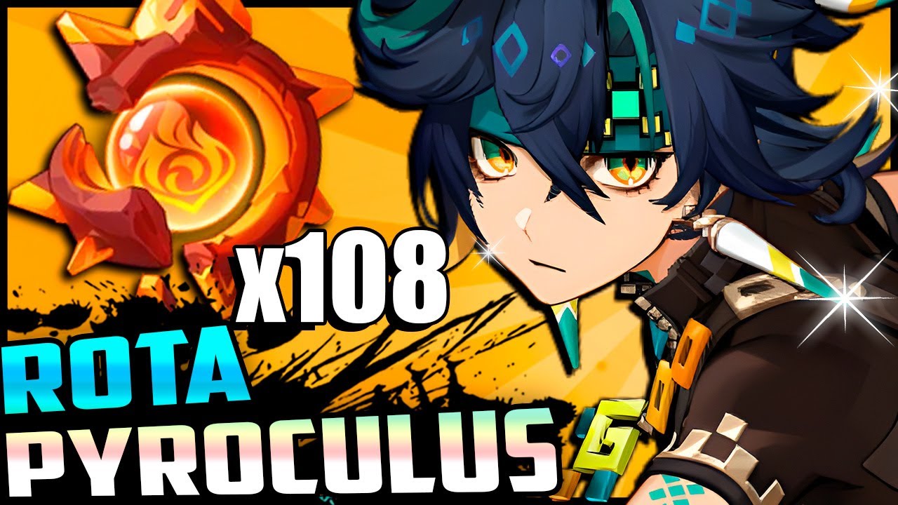 Pegue os PRÊMIOS! Rota com todos os 108 Pyroculus de Natlan! | Genshin Impact