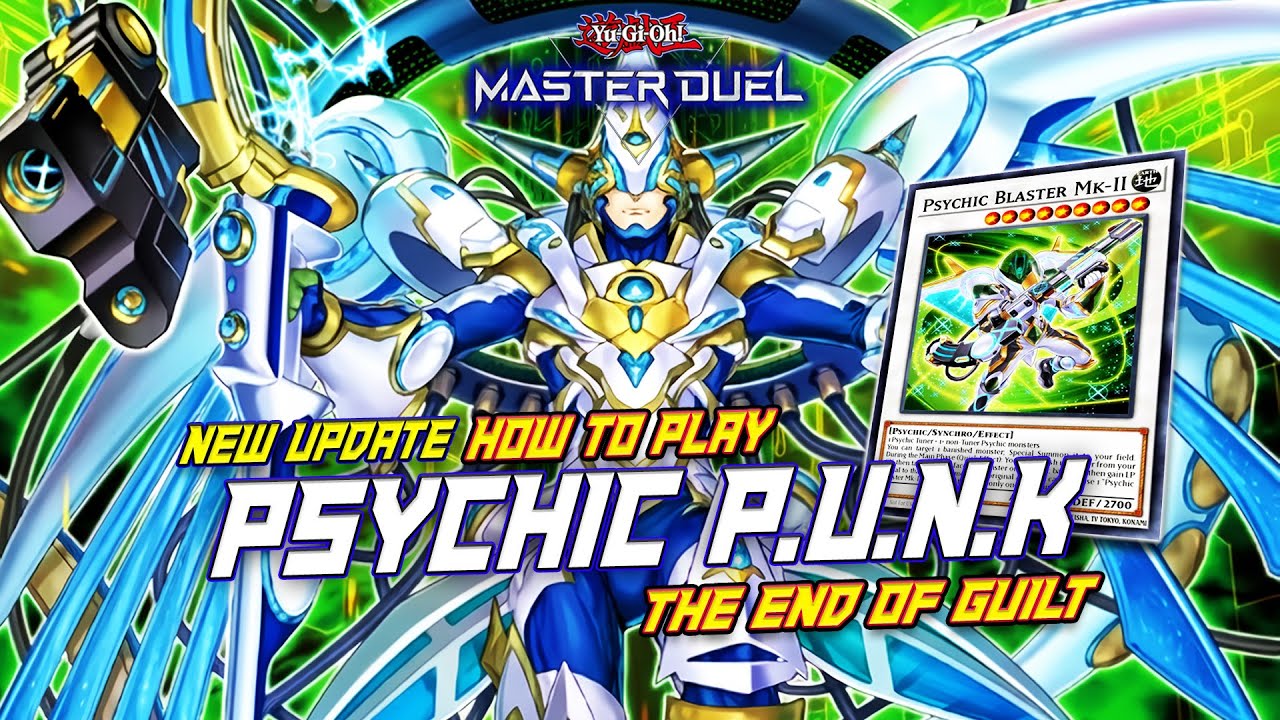 MASTER DUEL - HOW TO PLAY! PSYCHIC P.U.N.K DECK WITH NEW UPDATE SUPPORT CARD - NEW COMBO 2025