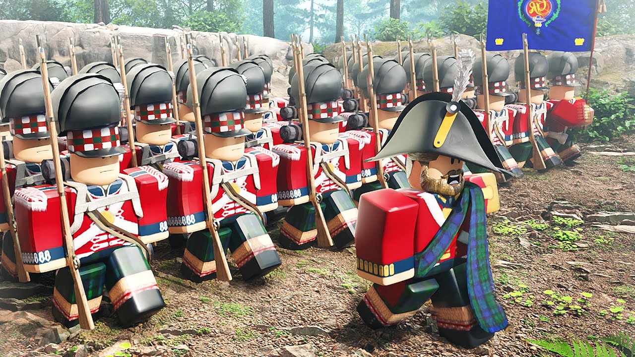 Я командую МАССОВЫМ БИТВОЙ ШОТЛАНДСКИХ МУШКЕТОВ в игре Roblox Napoleonic Wars