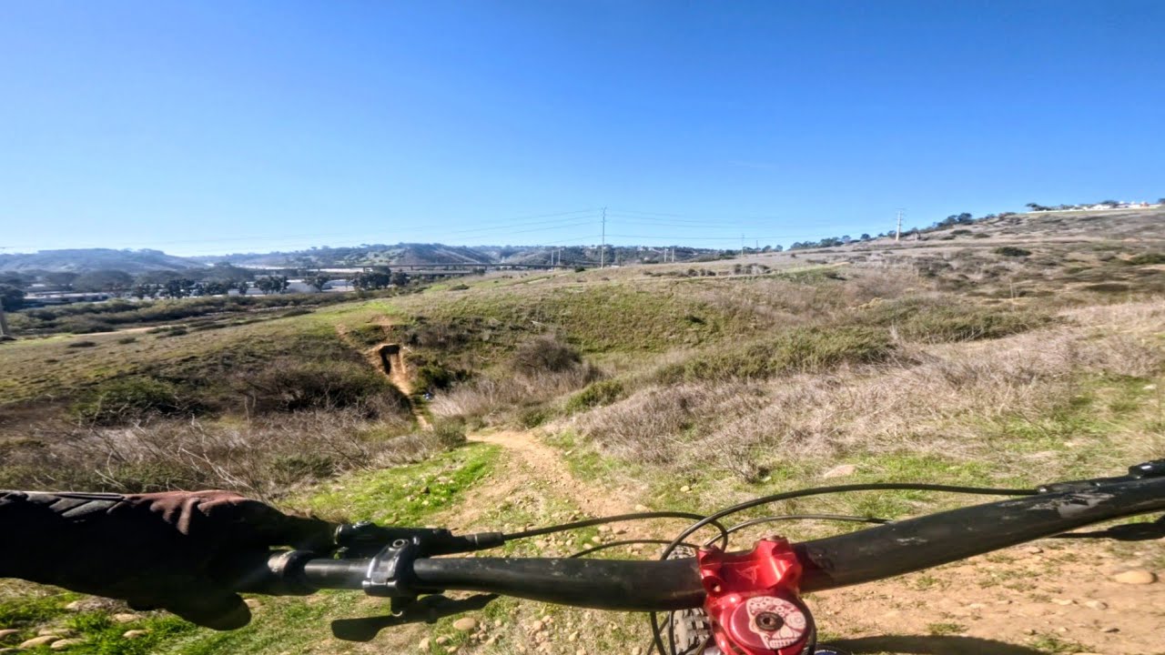 San Diego MTB.  17.5 miles at Penasquitos.  Flow trails, jump lines and a step up