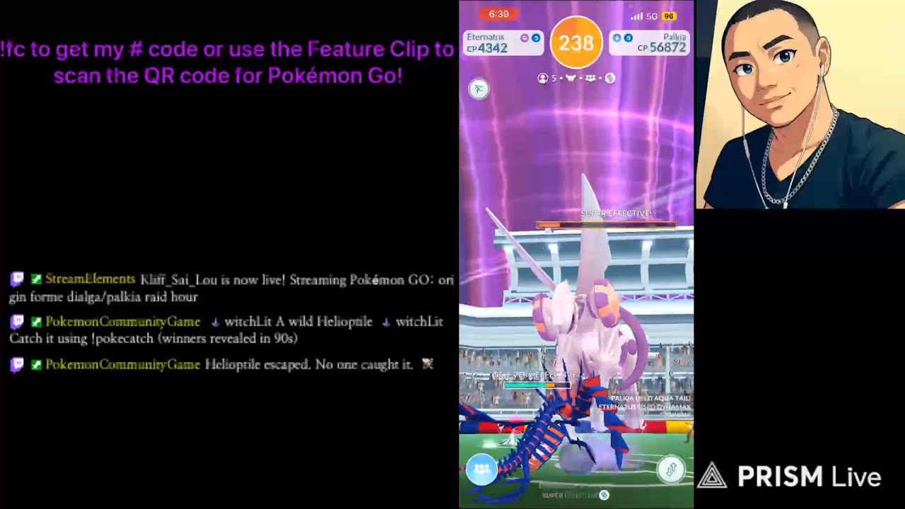 Origin Forme Dialga / Palkia Raid Hour 6:30pm