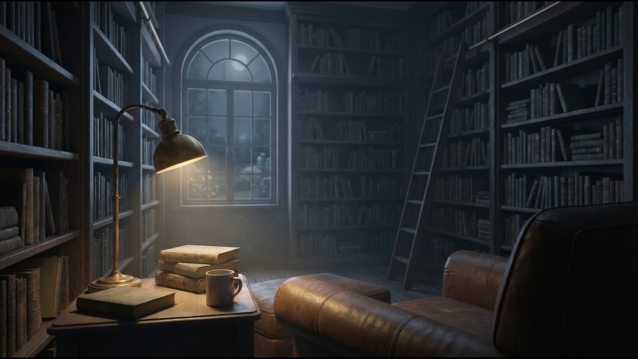 After Hours Library for Sleep | Soft Night Narration & Quiet Reading Room Ambience (8 Hours)