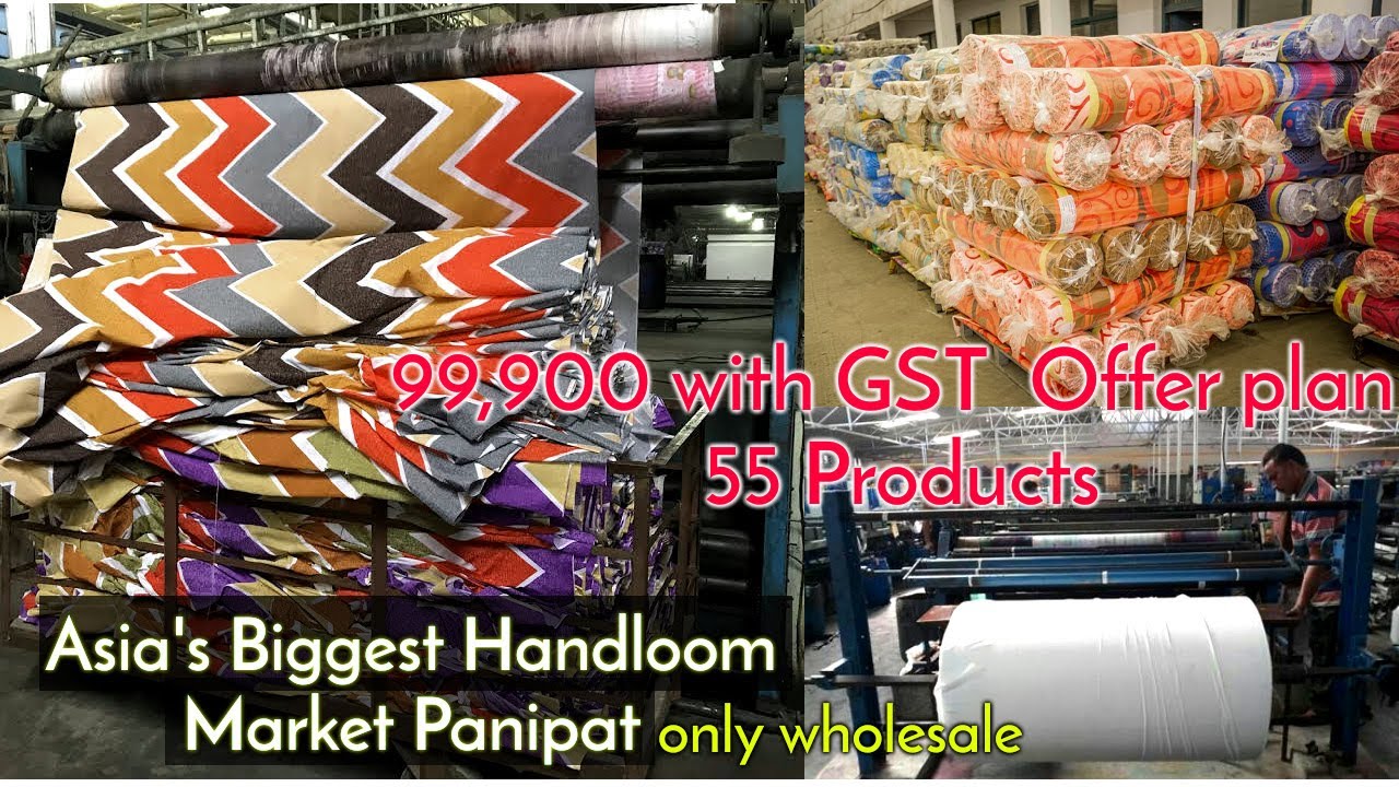Asia's Biggest Handloom Market Manufacturing /Bedsheet curtains blankets ac , Kids Items Handloom