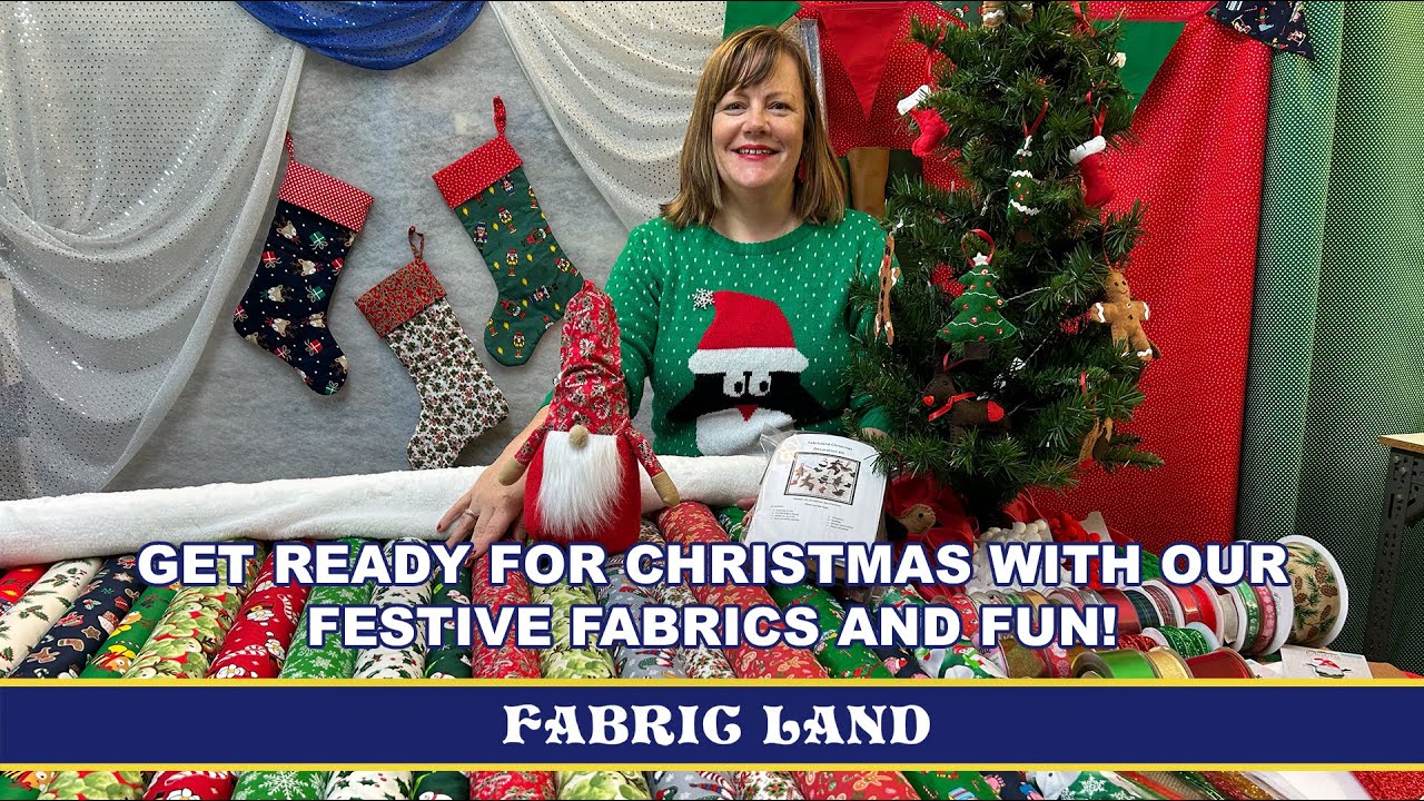 Get ready for Christmas with our festive fabrics and fun!