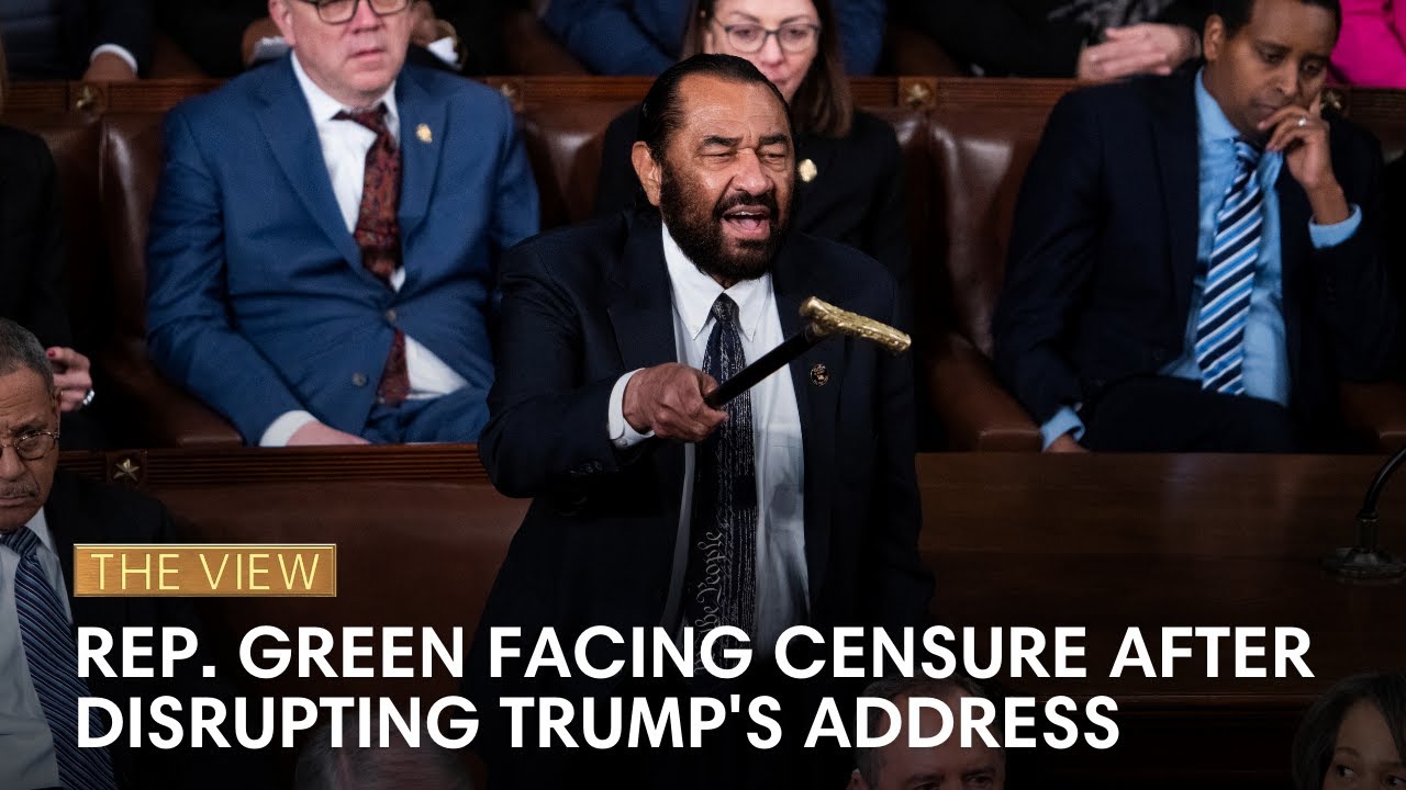 House Censures Rep. Al Green For Heckling Trump