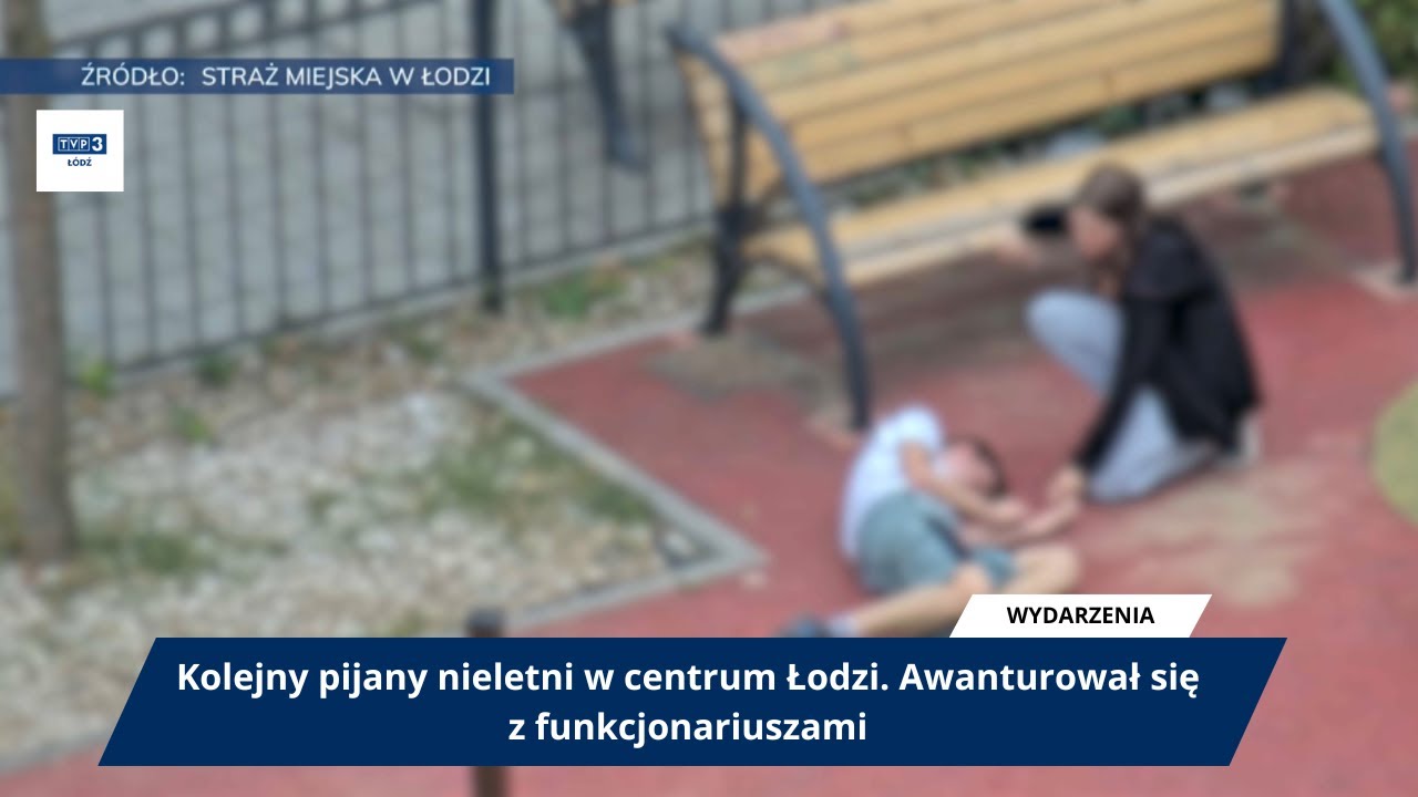 Kolejny pijany nieletni w centrum Łodzi. Awanturował się z funkcjonariuszami