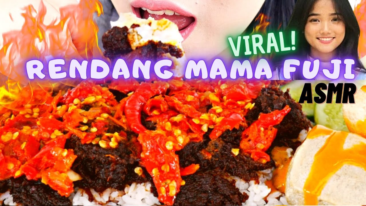 VIRAL!!! ASMR RENDANG SUPER PEDES MAMA FUJI👩‍🍳💥 | ASMR INDONESIA