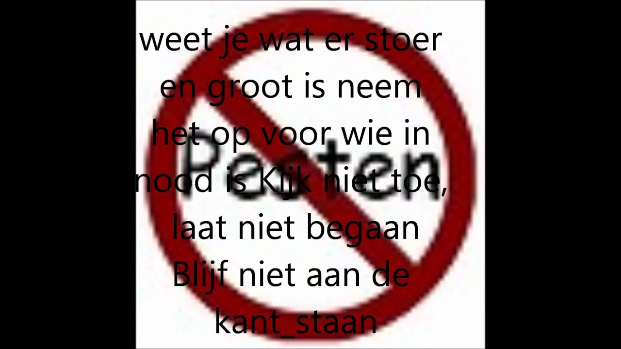 Move tegen pesten! lyrics