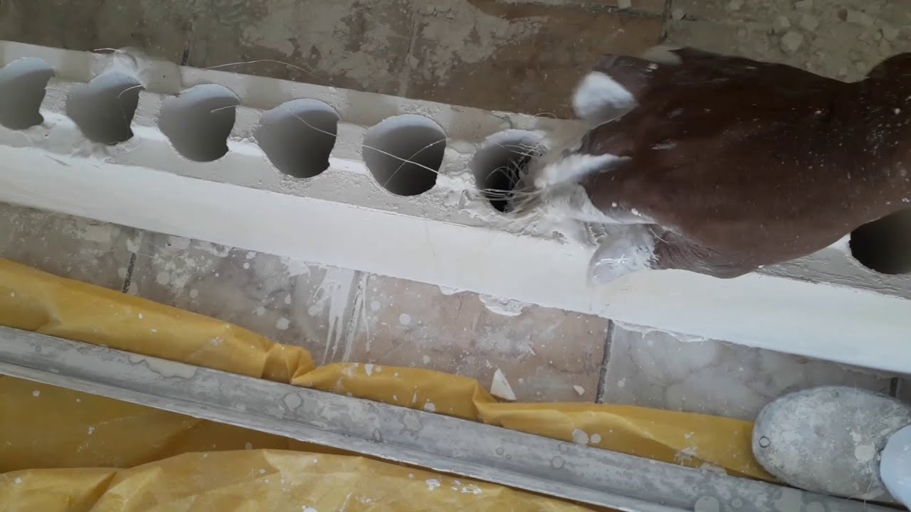 parede de bloco de gesso