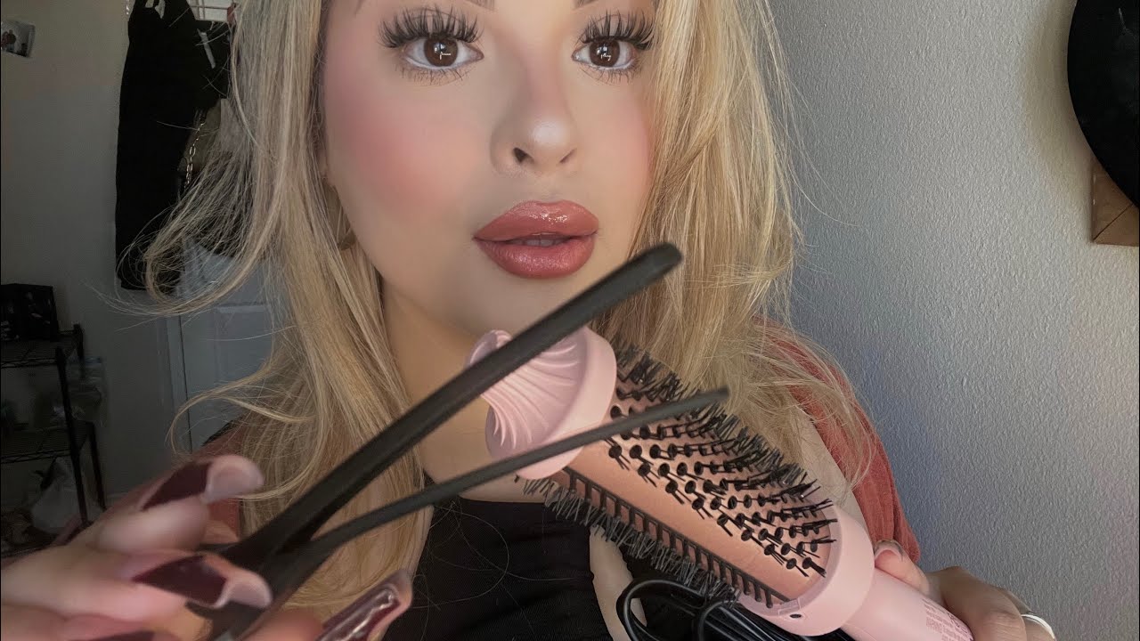 ASMR — Завивка и укладка волос с помощью заколок 🎀✨RP