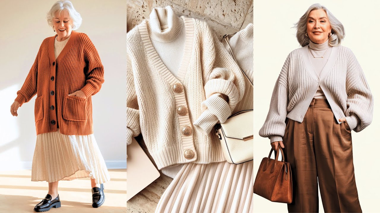 Timeless Knit CARDIGANS  Every Woman Over 60 Must Own | Chic Trends & Style Tips