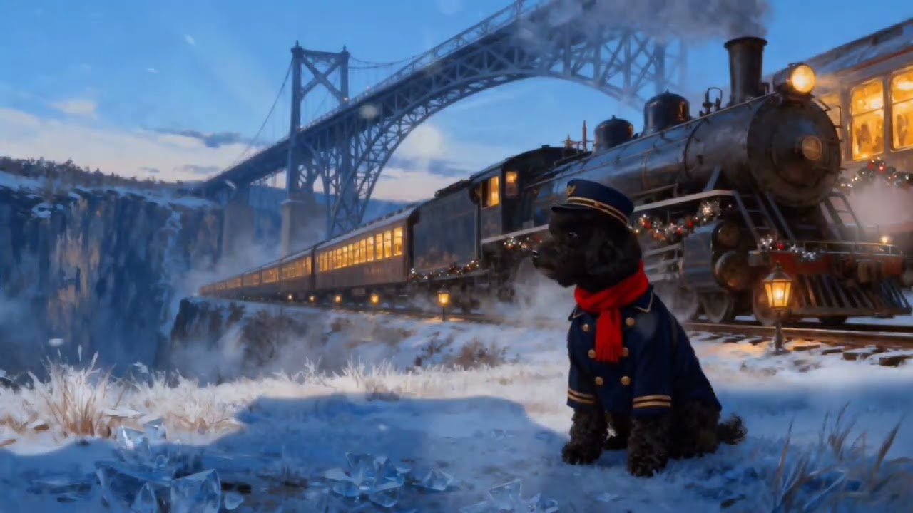 Ambient Christmas Dinner Music 🎄 Bob’s Christmas Train Ride | Cozy Holiday Lofi for Relaxing