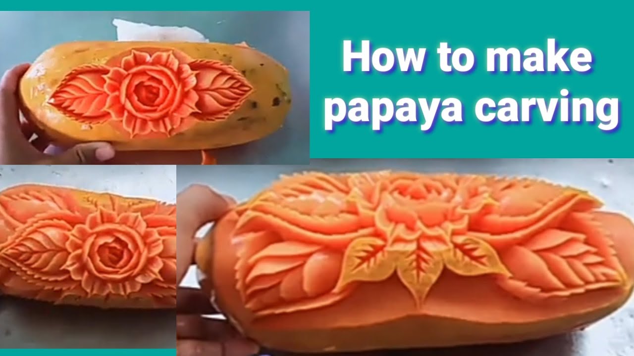 Amazing papaya carving | by chef Dayat