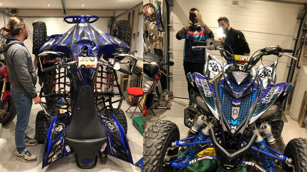 Soirée garage au RNL CREW ! Faire sa vidange 450 YFZ R, 700 Raptor !