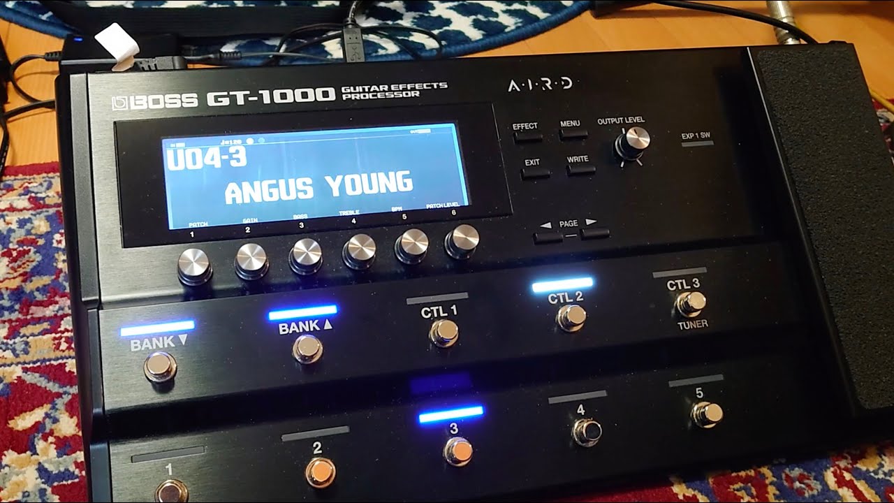 BOSS GT1000 Parameters for AC/DC Angus Young Sound