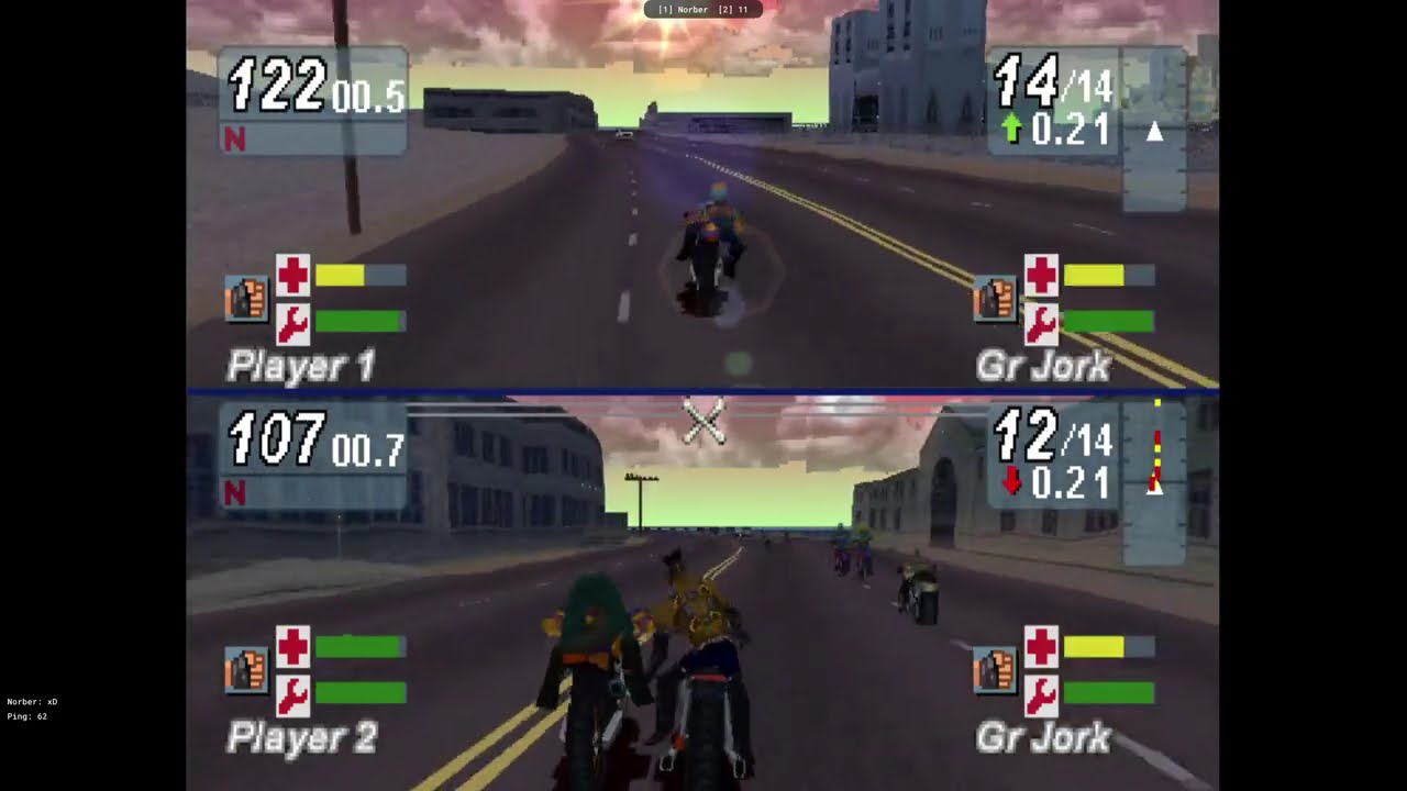 PS1 Multiplayer Road Rash Jailbreak №13