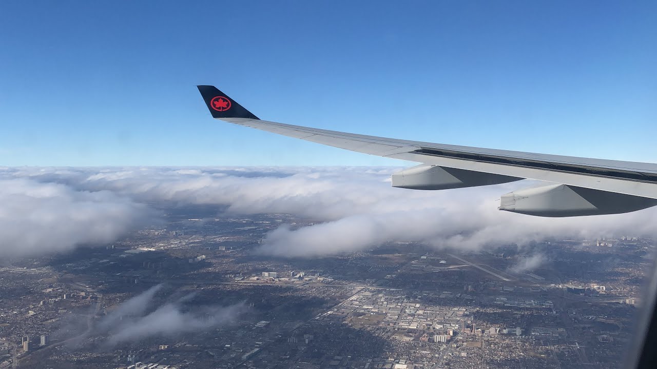 Air Canada Airbus A330-300 Landing at Toronto Pearson (February 2024)