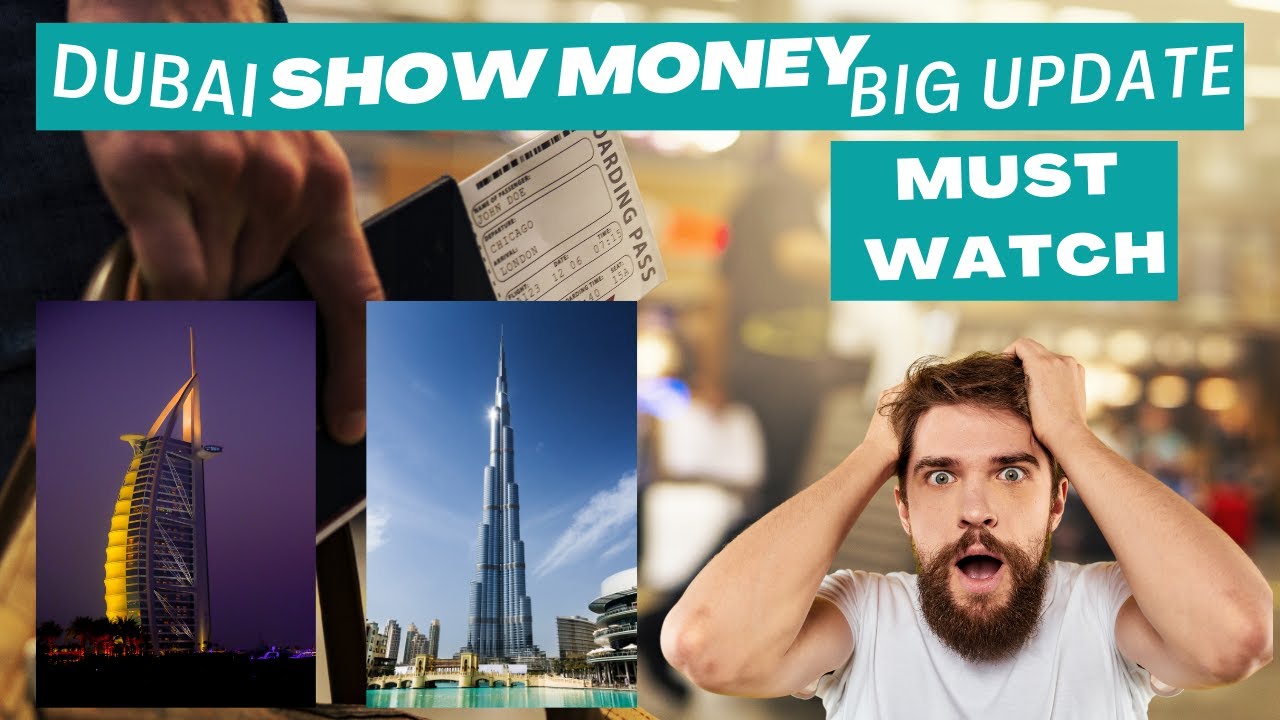 Show Money Requirements for Dubai Visa | Dubai Airport