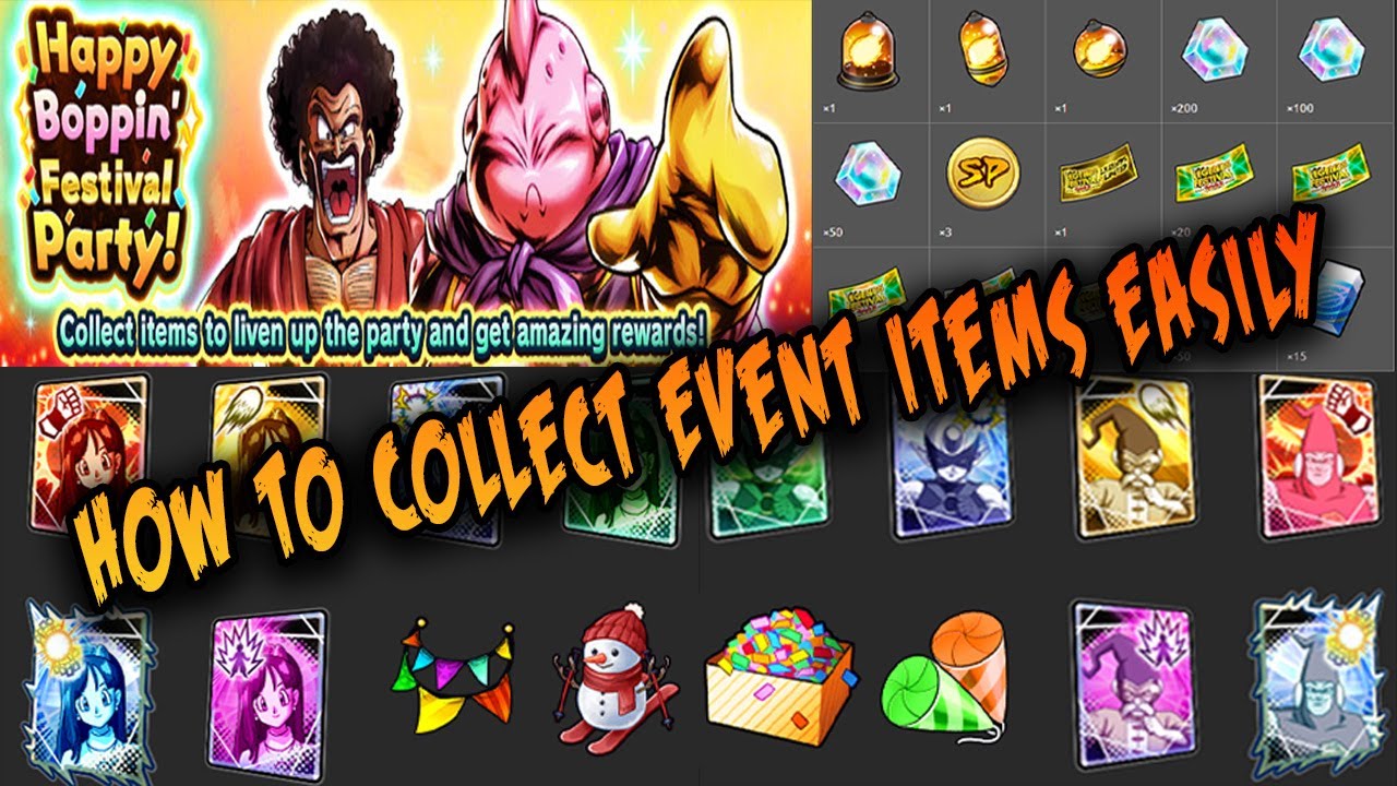 DRAGON BALL LEGENDS – HOW TO GET HAPPY BOPPIN' FESTIVAL PARTY ! #dragonballlegends