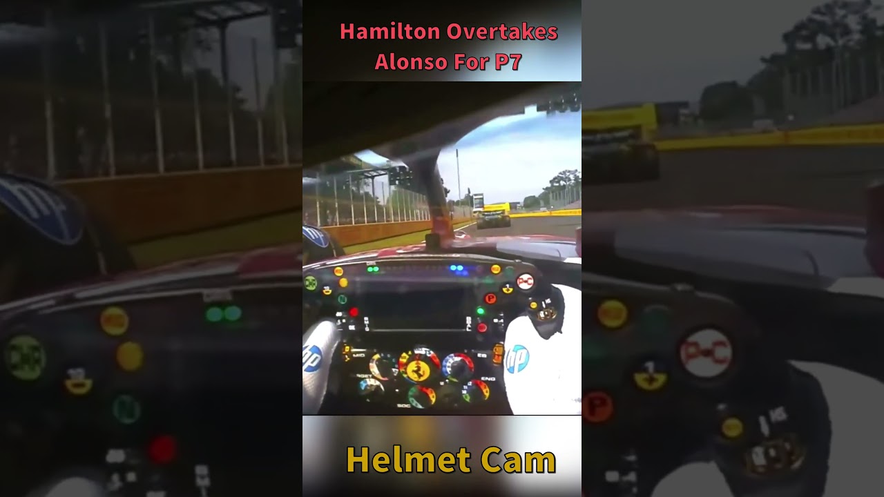 Hamilton Helmet Cam Overtakes Alonso For P7