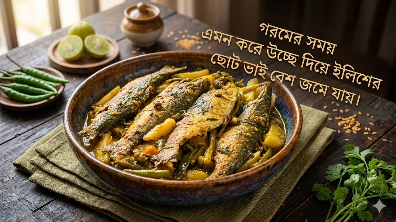 গরমের সময় এমন করে উচ্ছে দিয়ে ইলিশের ছোট ভাই বেশ জমে যায়। daily blog Akmondal2.0