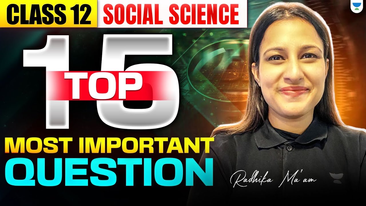 Top 20 Most Important Social Science Questions | CBSE Class 10 | Boards 2026 | Radhika Ma'am