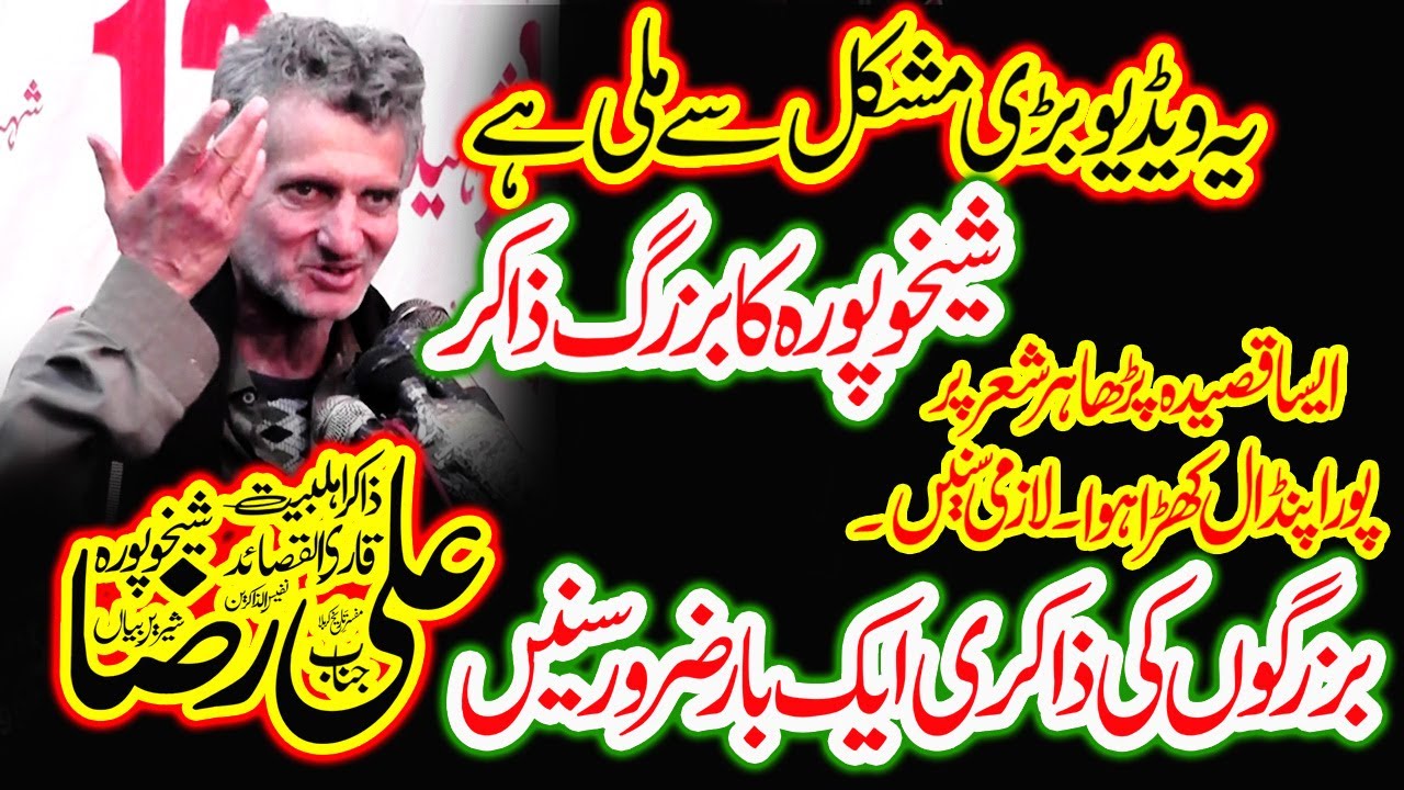 Qasida Mola Ali || Zakir Ali Raza Shekhupurah || New Qasidey 2023 ||  