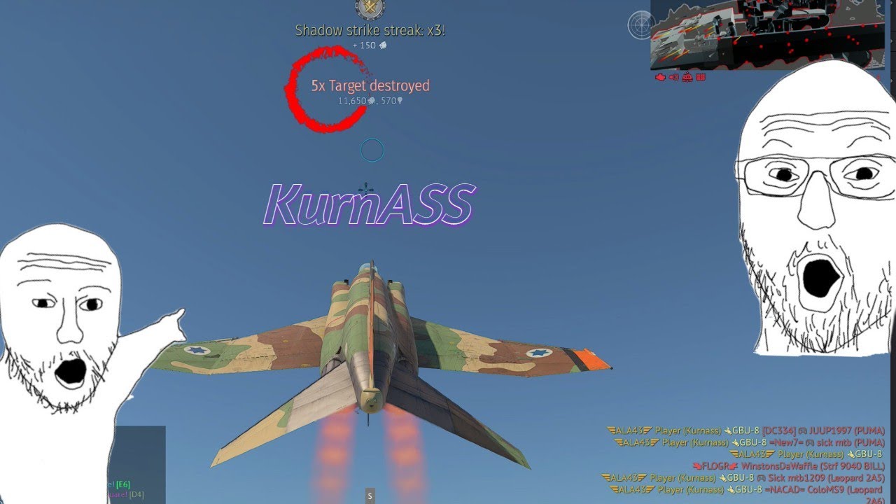 🔴KurnASS 🔴 With The GBU-8's ///  (War Thunder)