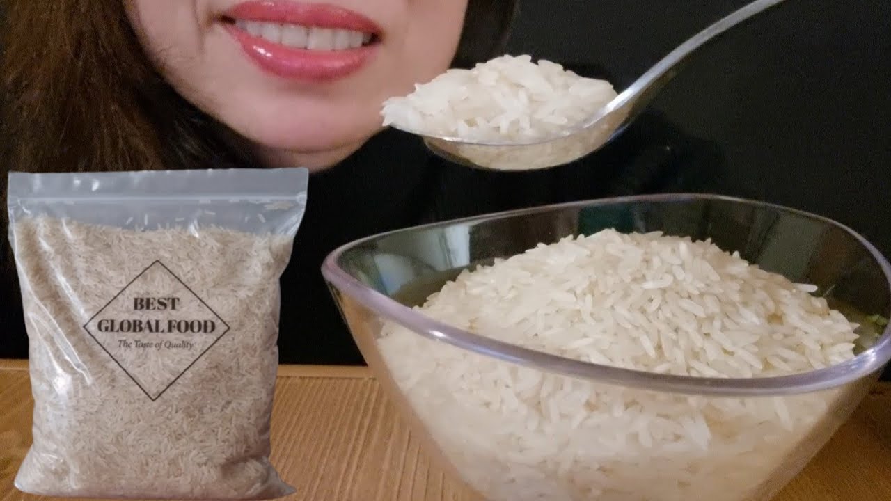 |121|ASMR raw rice eating. BEST GLOBAL FOOD rice@SuChinASMR