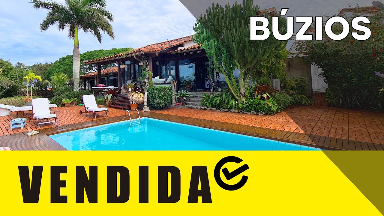 OPORTUNIDADE: INCRÍVEIS 9.500 M² COM VISTA PARA O MAR! CASA MOBILIADA EM ÁREA NOBRE DE BÚZIOS!