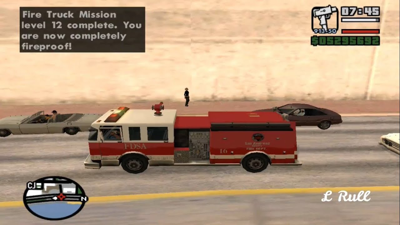 GTA SA - Firefighter mission (HD)
