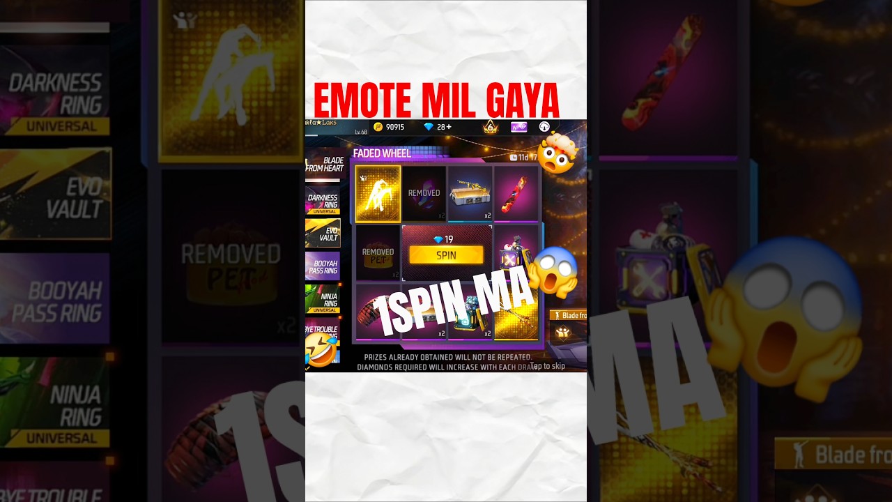 Free Fire Luck Royale Ka Secret 1 Spin trick