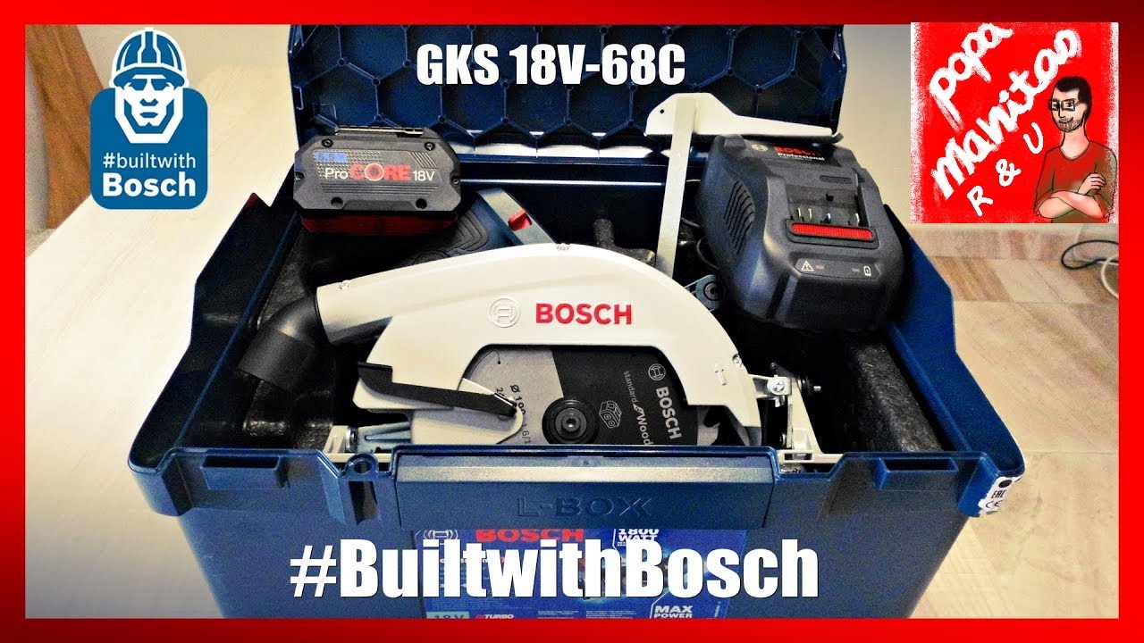 Sierra Circular a batería Bosch GKS 18V-68C /// UNBOXING!!!